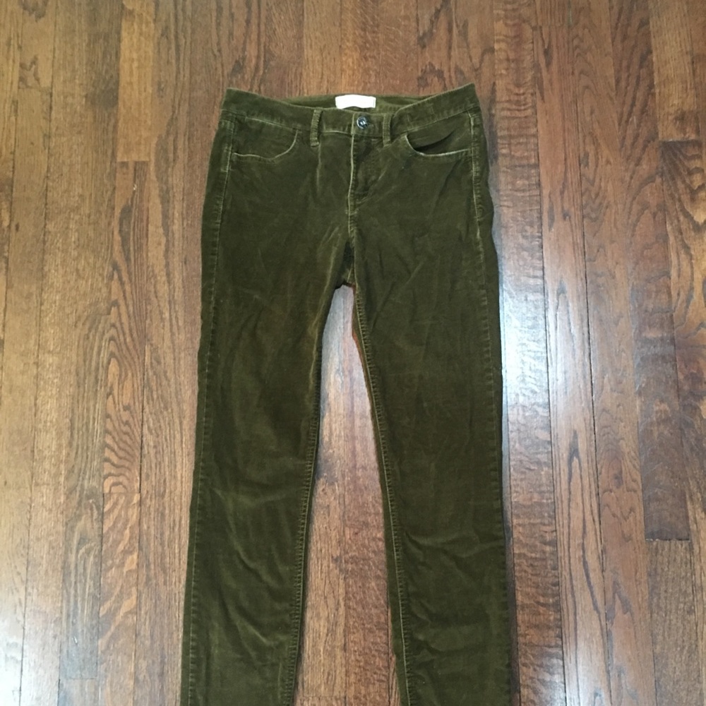 Madewell Olive Skinny corduroy pant
